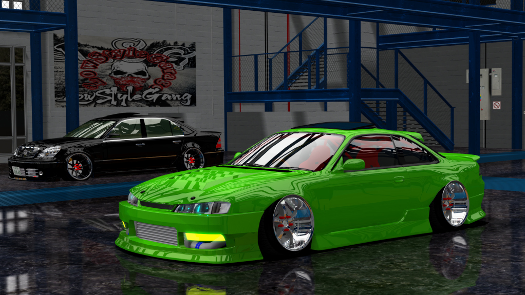 LSG SILVIA S14 kouki, skin green