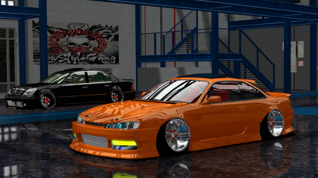 LSG SILVIA S14 kouki, skin orange