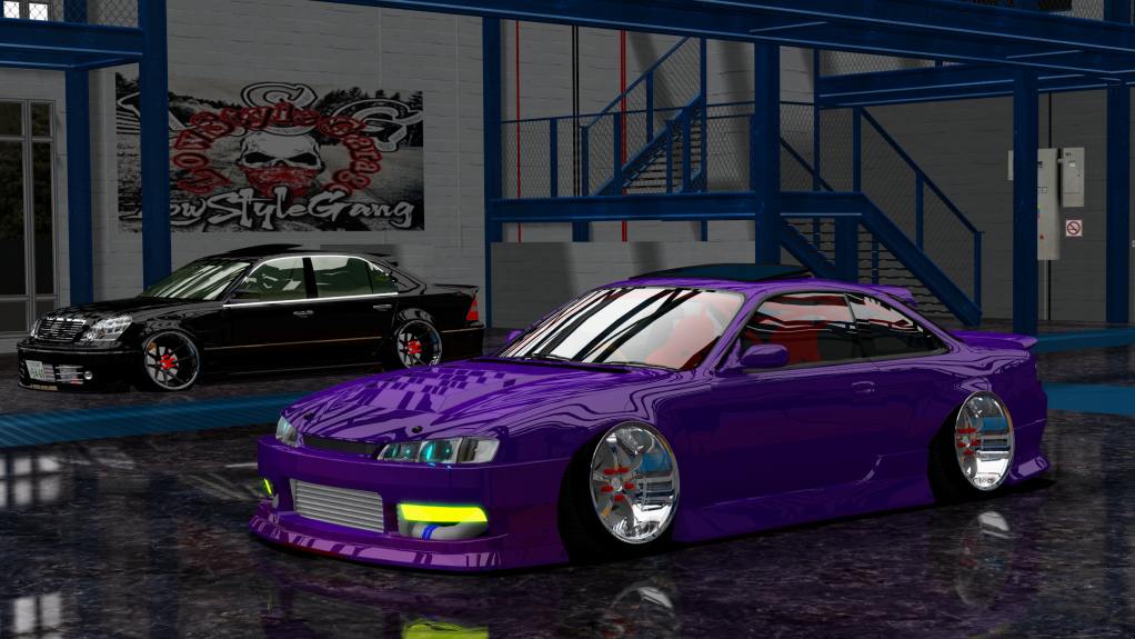 LSG SILVIA S14 kouki, skin purple