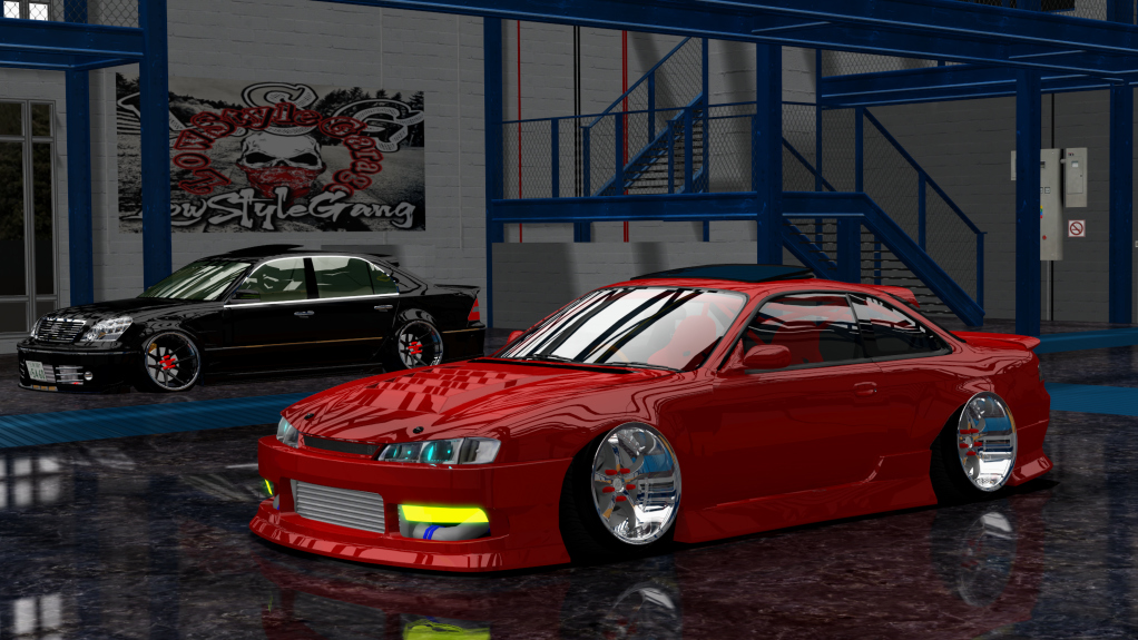 LSG SILVIA S14 kouki, skin red