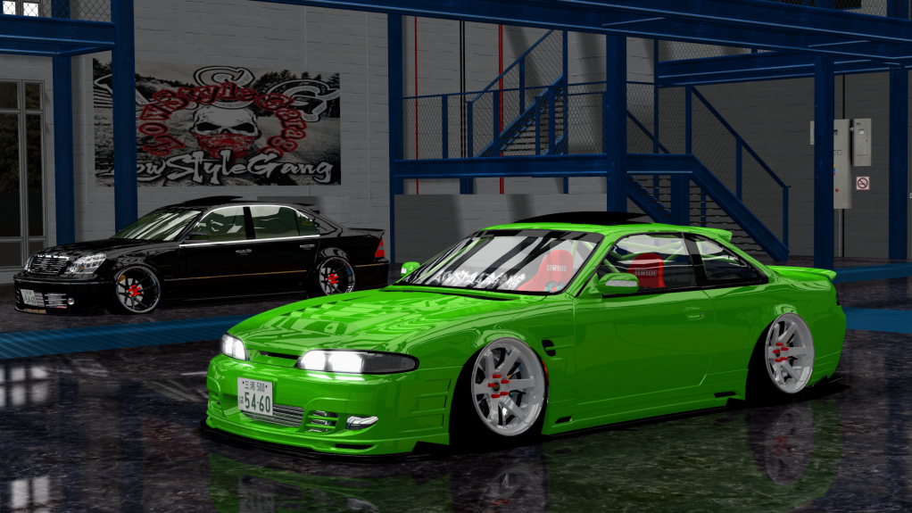 LSG SILVIA S14 zenki, skin green