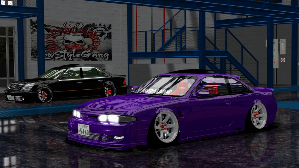 LSG SILVIA S14 zenki, skin purple