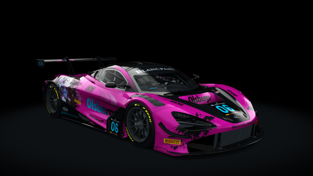 McLaren 720S GT3, skin Olsbergs_pink