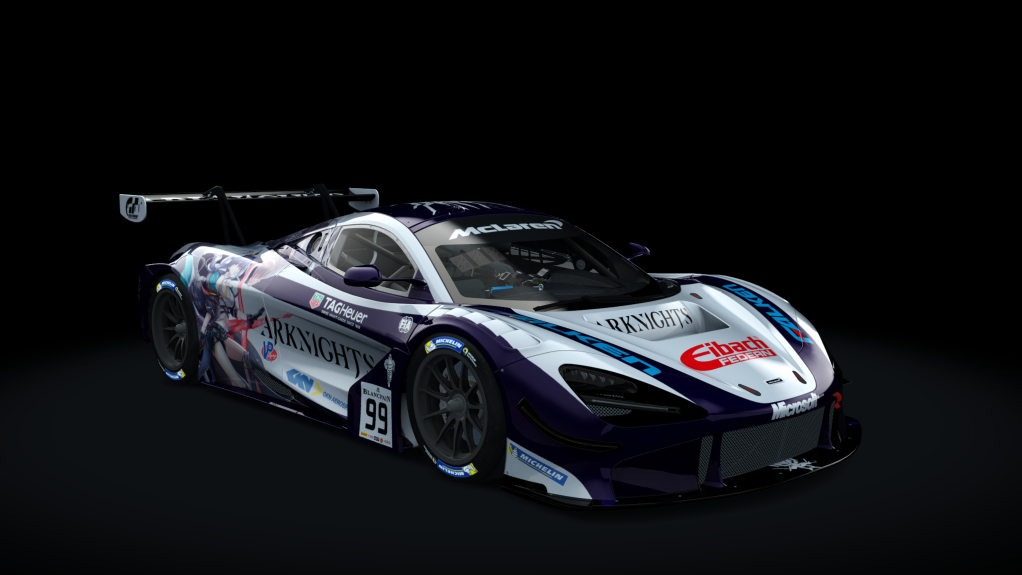 McLaren 720S GT3, skin arknights