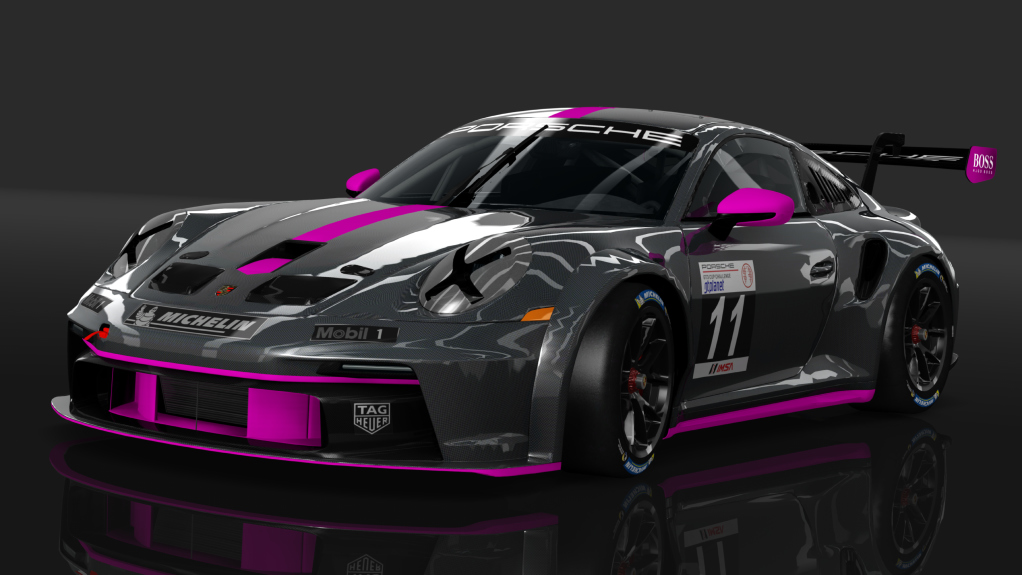 Porsche 911 GT3 Cup, skin carbonio