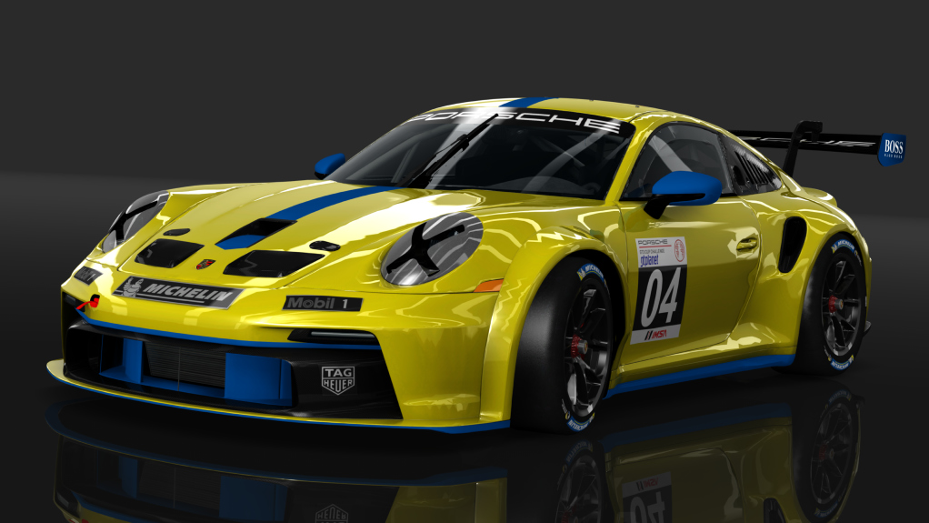 Porsche 911 GT3 Cup, skin giallo