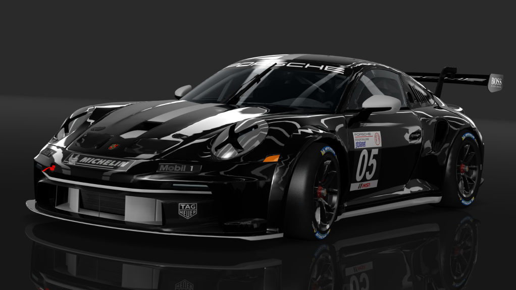 Porsche 911 GT3 Cup, skin nero