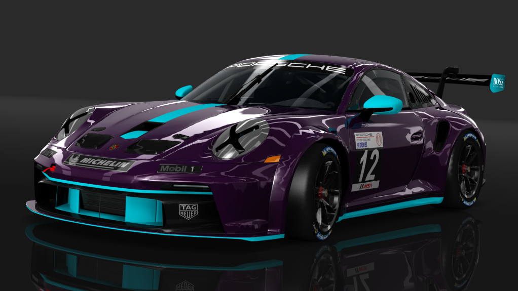 Porsche 911 GT3 Cup, skin porpora