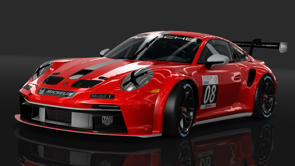 Porsche 911 GT3 Cup, skin rosso