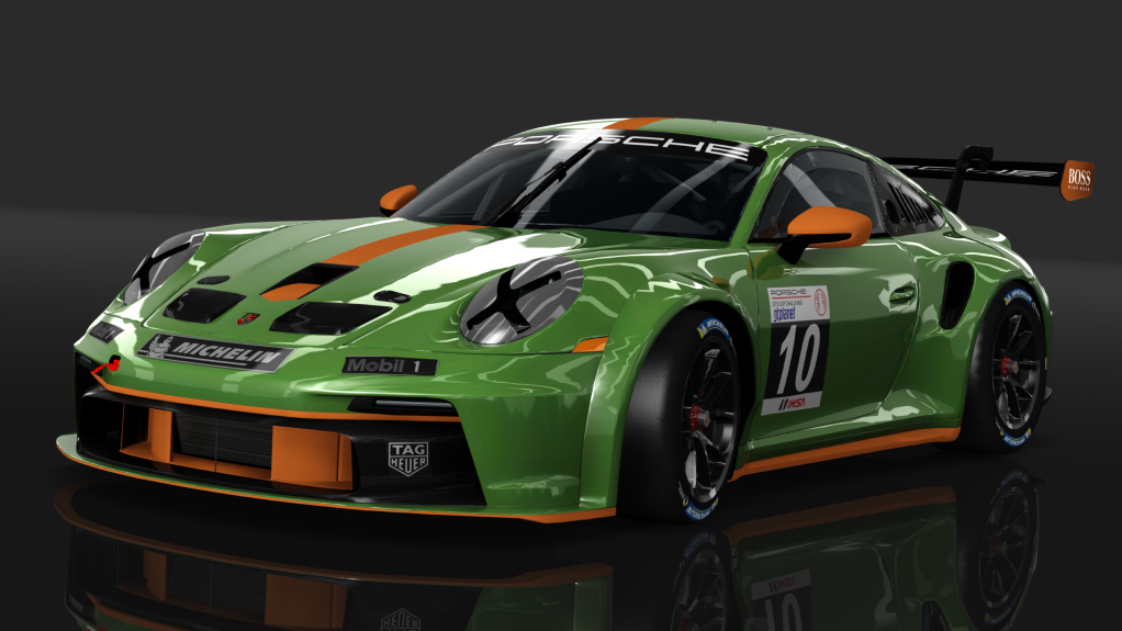 Porsche 911 GT3 Cup, skin verde