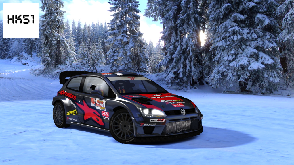 HK51 Rally Volkswagen Polo WRC 2015, skin Alpinestar_Team