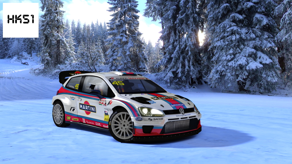 HK51 Rally Volkswagen Polo WRC 2015, skin KRX_Martini_45