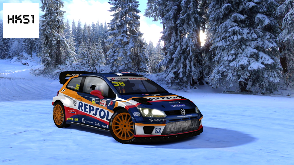 HK51 Rally Volkswagen Polo WRC 2015, skin KRX_Repsol_36