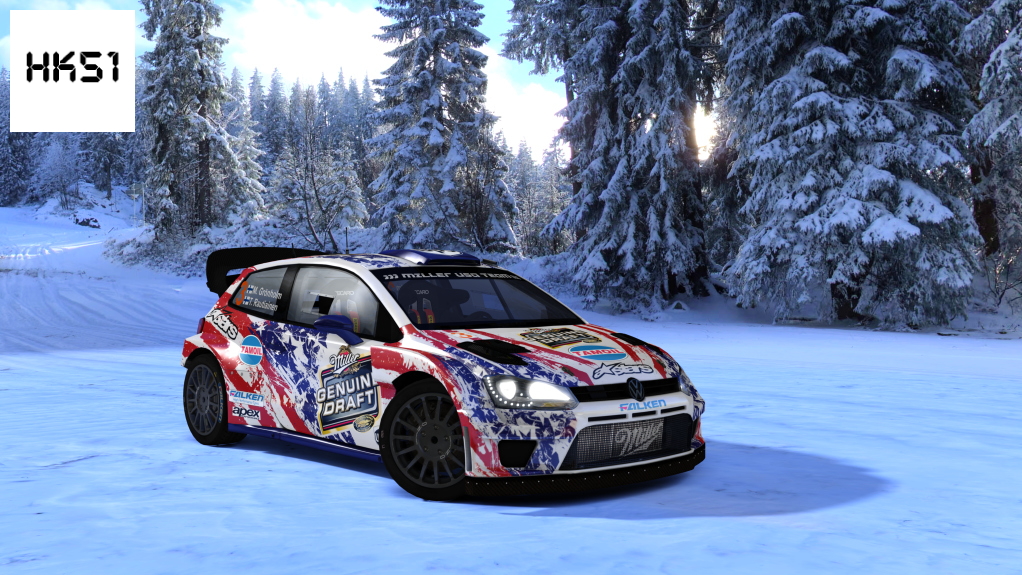 HK51 Rally Volkswagen Polo WRC 2015, skin Miller_USA_Team