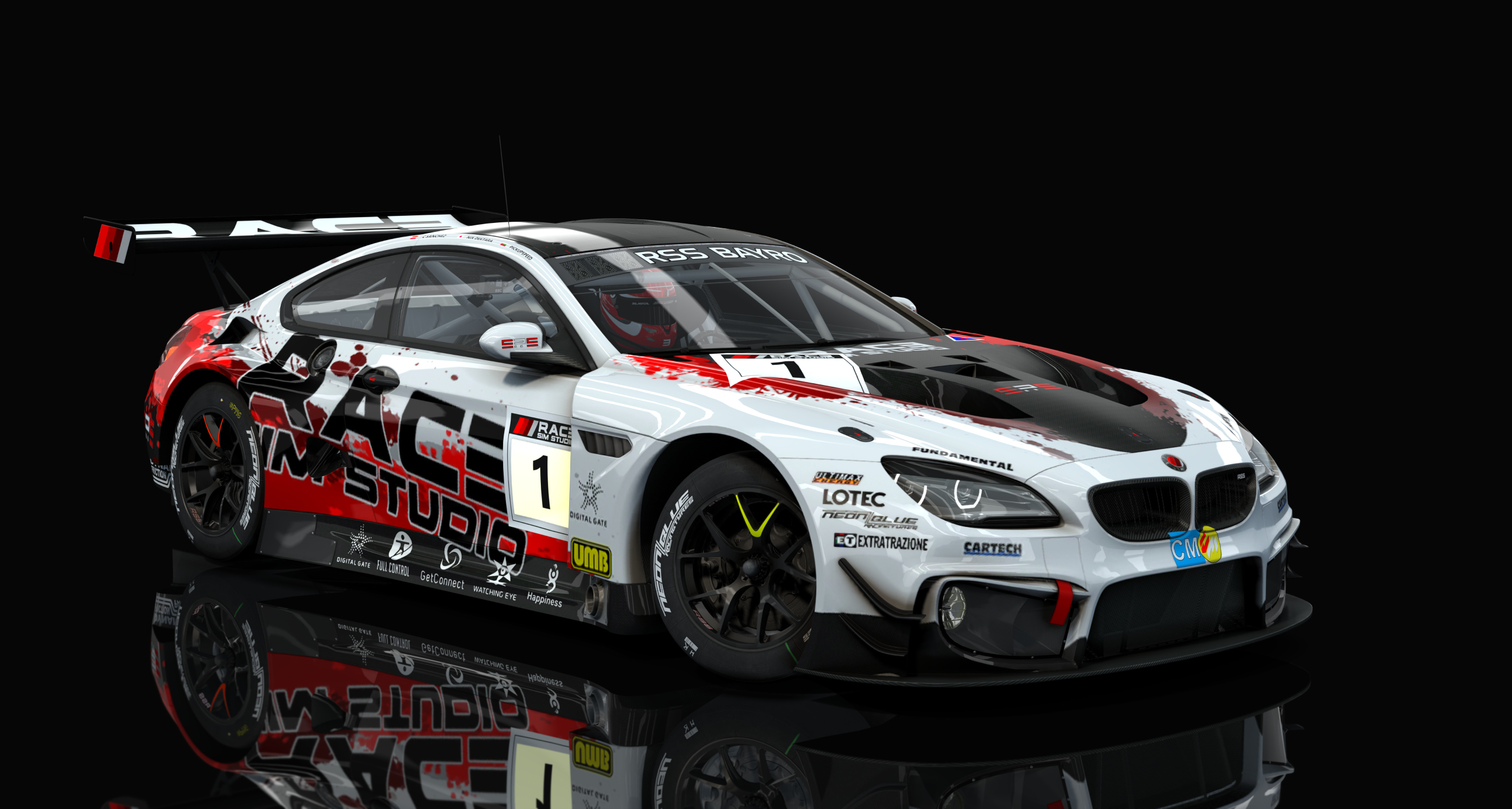 BMW M6 V8 GTE, skin 03_rss_red_dgt