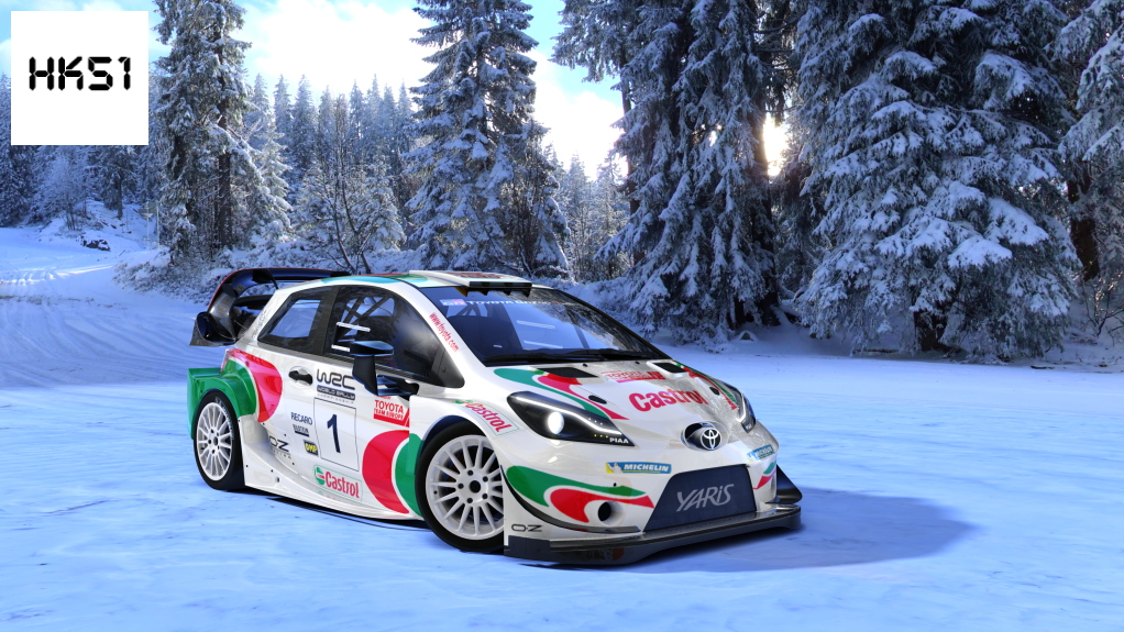 HK51 Rally Toyota Yaris 2017 WRC, skin Castrol