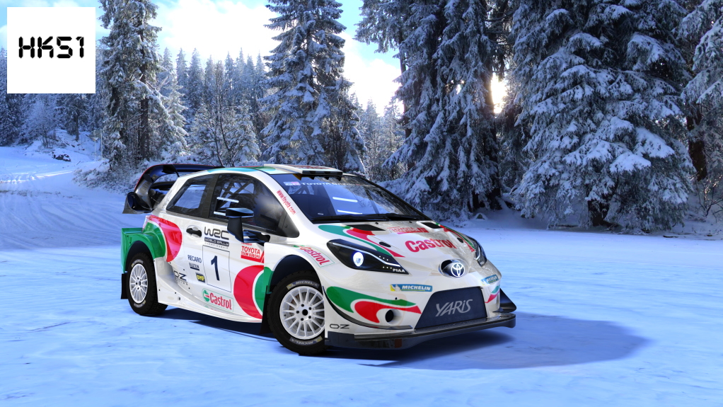 HK51 Rally Toyota Yaris 2017 WRC Terre, skin Castrol