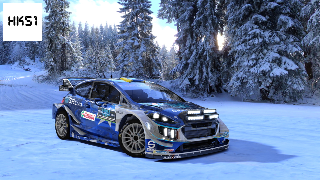 HK51 Rally Ford Fiesta WRC+ 2019 / Extralights, skin 02_GR_Evolution