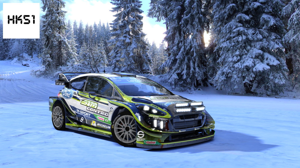HK51 Rally Ford Fiesta WRC+ 2019 / Extralights, skin 99_Simcontrol